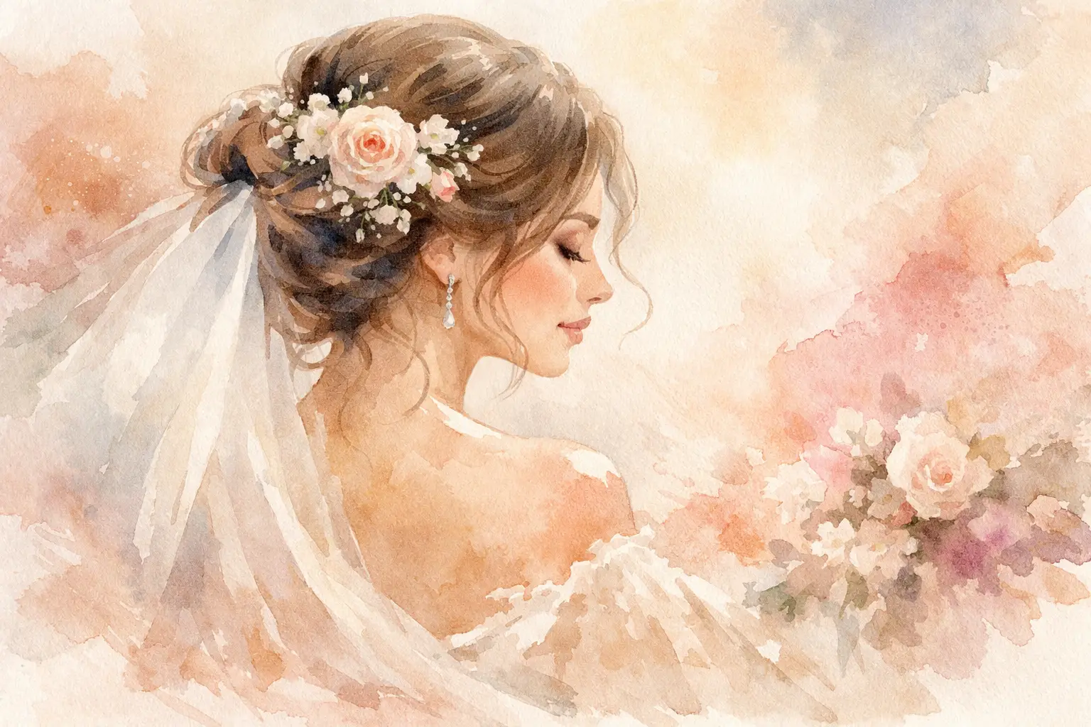 A Bridal Hair and Makeup Example That Lasts