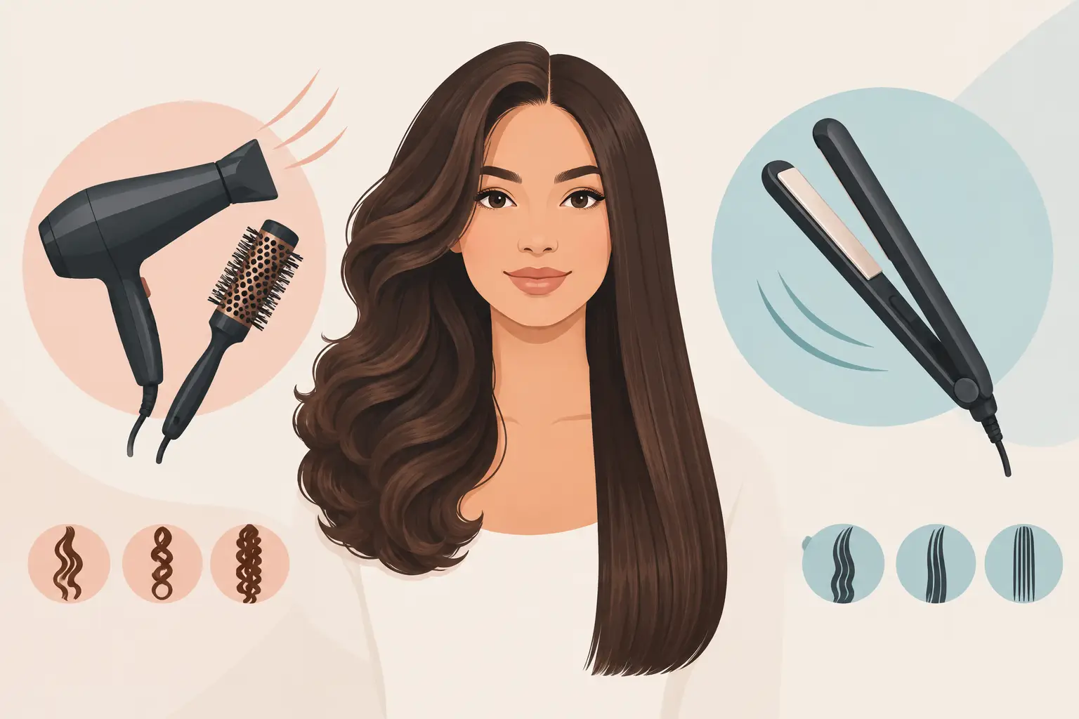 Blowout vs Hair Straightening for Your Hair Type